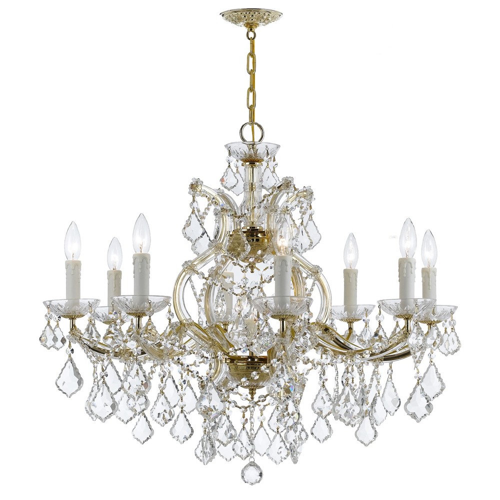 Maria Theresa 9 Light Spectra Crystal Gold Chandelier : 2GNHU ...