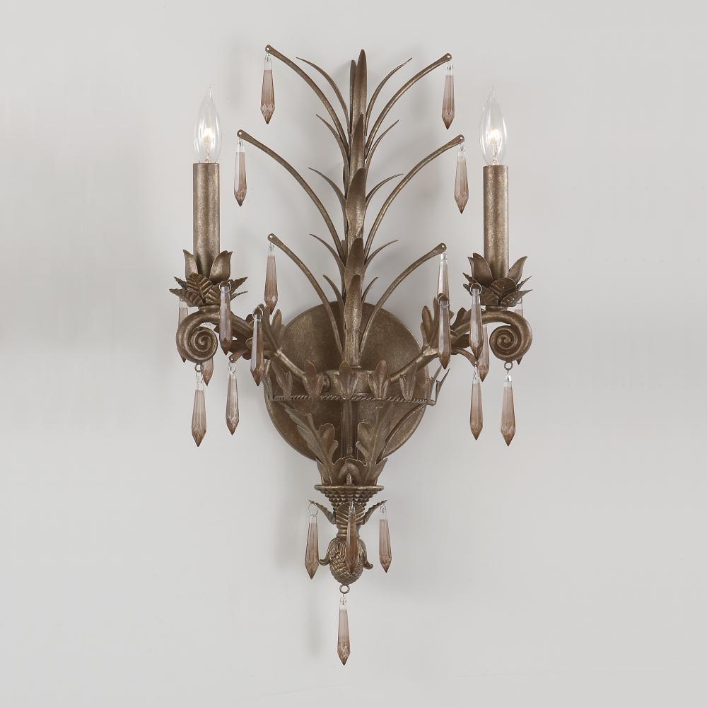 Sconce W14" H22" 2-60WC Q2