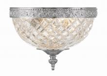 Crystorama 117-8-CH - Crystorama 2 Light Polished Chrome Crystal Flush Mount