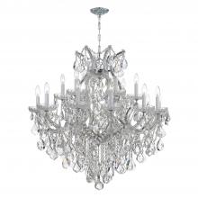 Crystorama 4418-CH-CL-I - Maria Theresa 19 Light Clear Italian Crystal Polished Chrome Chandelier