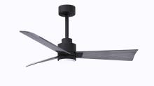 Matthews Fan Company AKLK-BK-BW-42 - Alessandra 3-blade transitional ceiling fan in matte black finish with barnwood blades. Optimized