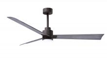 Matthews Fan Company AKLK-TB-BW-56 - Alessandra 3-blade transitional ceiling fan in textured bronze finish with Barn Wood blades. Optim