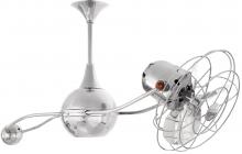 Matthews Fan Company B2K-CR-MTL - Brisa 360° counterweight rotational ceiling fan in Polished Chrome finish with metal blades.