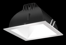 RAB Lighting NDLED6SD-50N-W-S - RECESSED DOWNLIGHTS 20 LUMENS NDLED6SD 6 INCH SQUARE UNIVERSAL DIMMING 50 DEGREE BEAM SPREAD 4000K