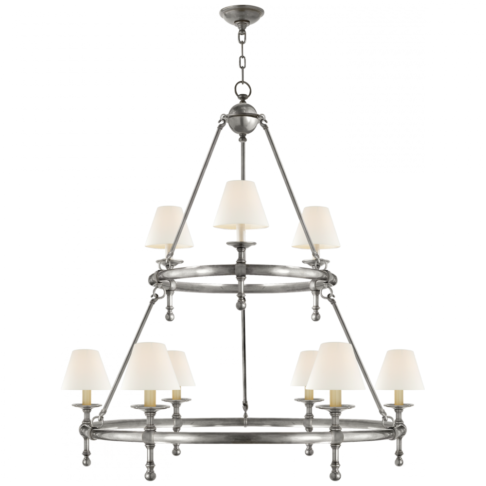 Classic Two-Tier Ring Chandelier