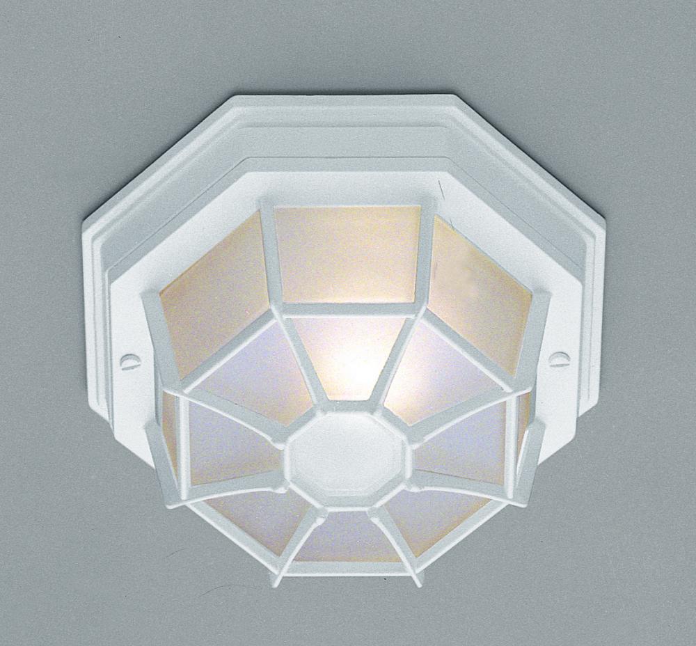 Benkert 1-Light, Weblike Design, Enclosed Flush Mount Ceiling Lantern Light