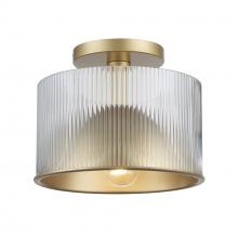 Trans Globe 16241 AG - 1 - Light Quartz Serenade Semi-Flush Mount