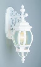 Trans Globe 4053 WH - Francisco 1-Light Outdoor Beveled Glass Coach Wall Lantern