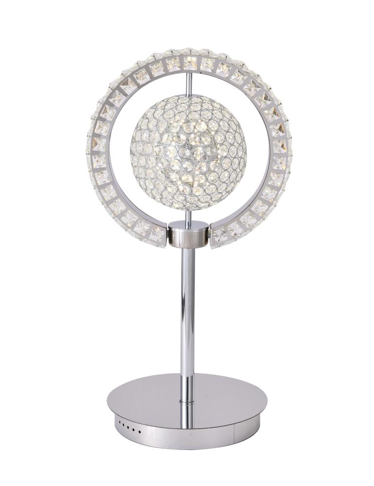 LED Table Lamp Metal & Crystal