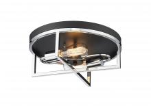 Bethel International YS22130C14BCH - Flush Mount Black and Chrome