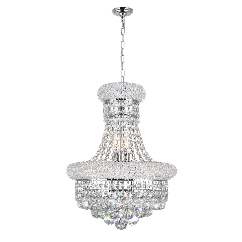 Empire 6 Light Chandelier With Chrome Finish