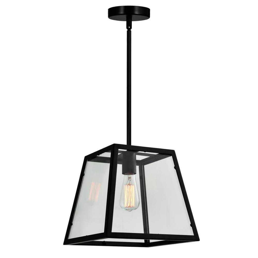 Alyson 1 Light Down Mini Pendant With Black Finish