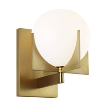 Glenn 1-Light Adjustable Wall Sconce in Warm Brass