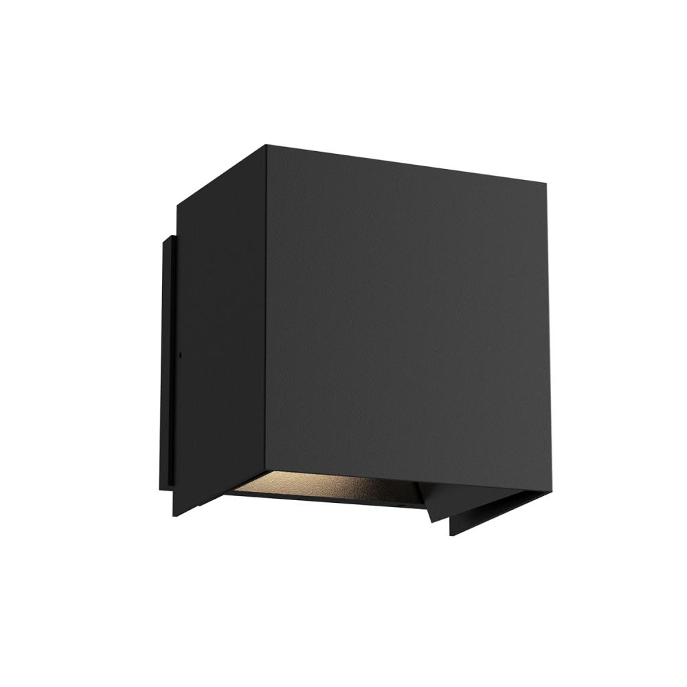 Helsinki 6-in Black LED Exterior Wall Sconce