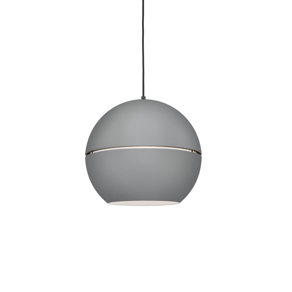 Lucas 16-in Gray 1 Light Pendant