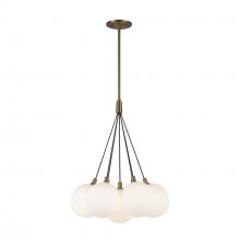 Kuzco Lighting Inc CH3117-BG/OP - Bolla 16-in Brushed Gold/Opal Glass LED Chandelier