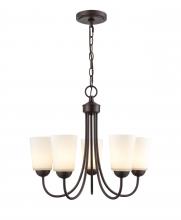 Millennium 9805-RBZ - Ivey Lake 5-Light Chandelier Ceiling Light Rubbed Bronze