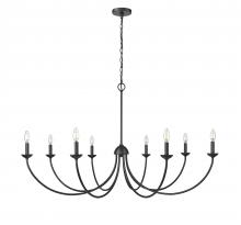 Millennium 12408-MB - Huxley 8-Light Chandelier Ceiling Light Matte Black