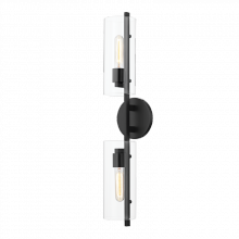 Mitzi by Hudson Valley Lighting H326102-SBK - Ariel Wall Sconce