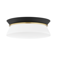 Mitzi by Hudson Valley Lighting H425502-AGB/BK - Cath Flush Mount