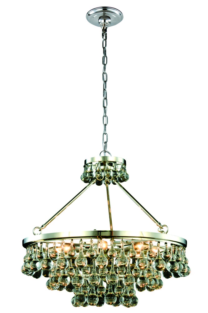 Bettina 8 light Polished Nickel Pendant Clear Royal Cut Crystal