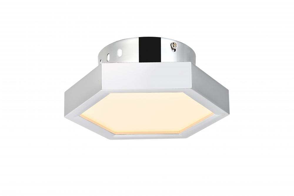 Hampton LED light in Chrome Flush mount