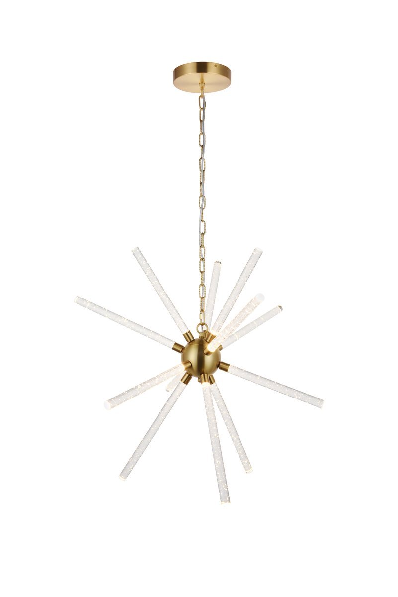 Vega 12 light Gold LED Pendant