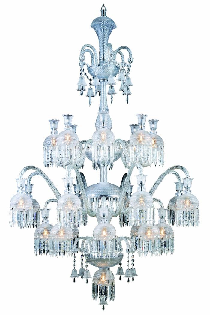 Majestic 19 light Chrome Chandelier Clear Elegant Cut Crystal