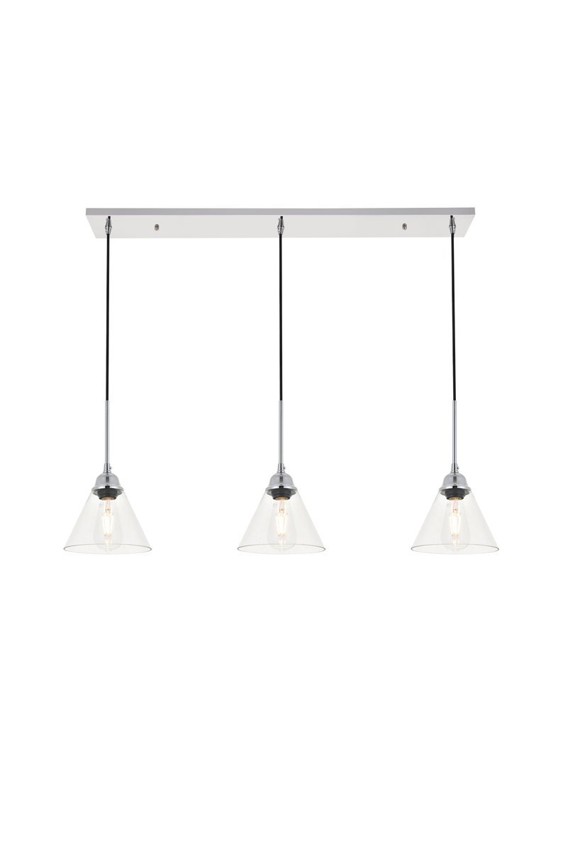 Histoire 3 light chrome Pendant