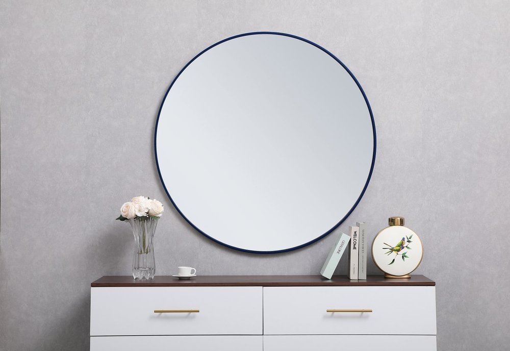 Metal Frame Square Mirror - 42