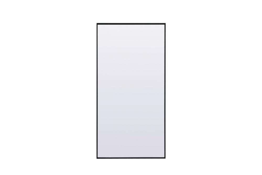 Metal Frame Rectangle Full Length Mirror 30x60 Inch In Black : U922L ...