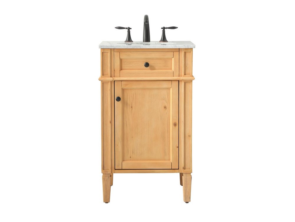 21 Inch Single Bathroom Vanity in Natural Wood