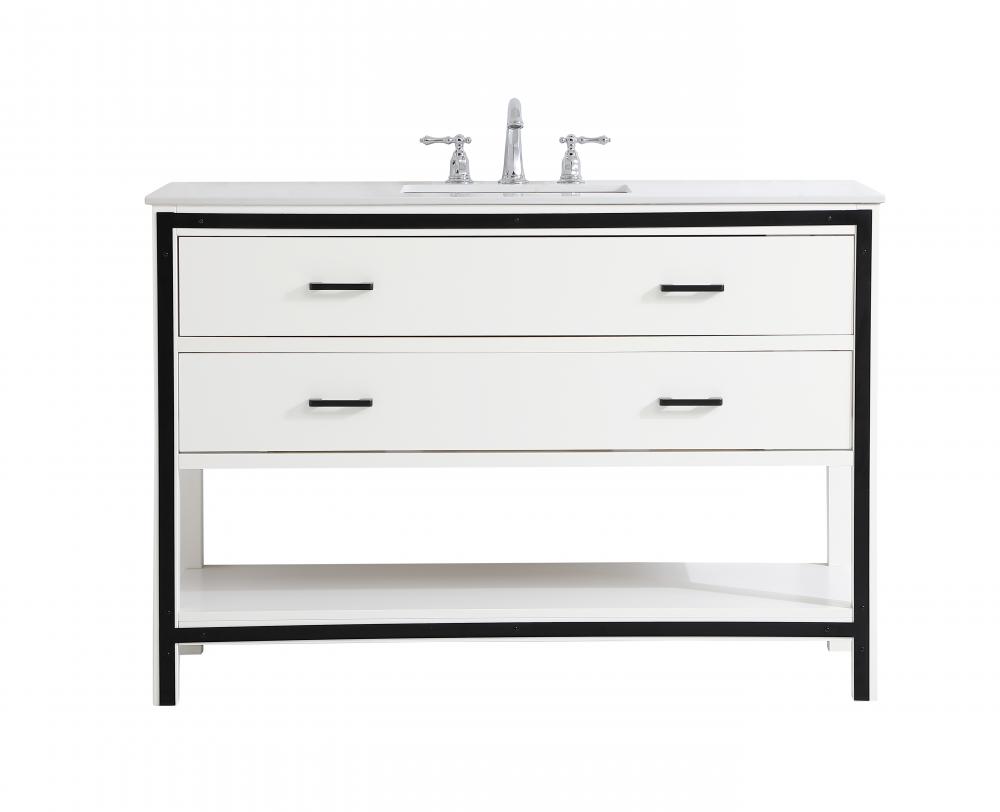 25 Inch White Bathroom Vanity With Drawers