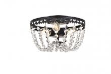  1112F10BK - Kylie 10 Inch Flush Mount in Black