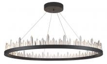 Elegant 1705D42SDG - Malta 56 Light Satin Dark Grey Chandelier Clear Royal Cut Crystal