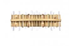 Elegant 2200W30SG - Serena 30 Inch Crystal Bath Sconce in Satin Gold