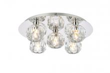 Elegant 3509F16C - Graham 5 Light Ceiling Lamp in Chrome