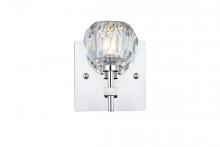 Elegant 3509W6C - Graham 1 Light Wall Sconce in Chrome