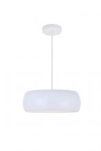 Elegant LD2412WH - Flynn 2 Light White Pendant