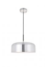 Elegant LD4072D14BN - Etude 1 Light Brushed Nickel Pendant