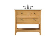 Elegant VF27036NW - 36 Inch Single Bathroom Vanity in Natural Wood