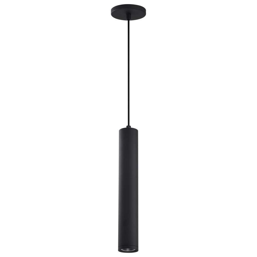 Century; 12 Watt; 16"; LED Pendant; Matte Black Finish