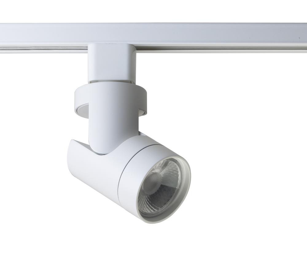 LED 12W Track Head - Barrel - White Finish - 36 Degree Beam