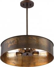 Nuvo 60/5894 - Kettle - 4 Light Pendant - Weathered Brass Finish