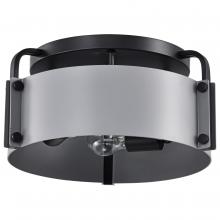 Nuvo 60/7850 - Altos 3 Light Semi Flush; 14 Inches; Gray and Matte Black Finish