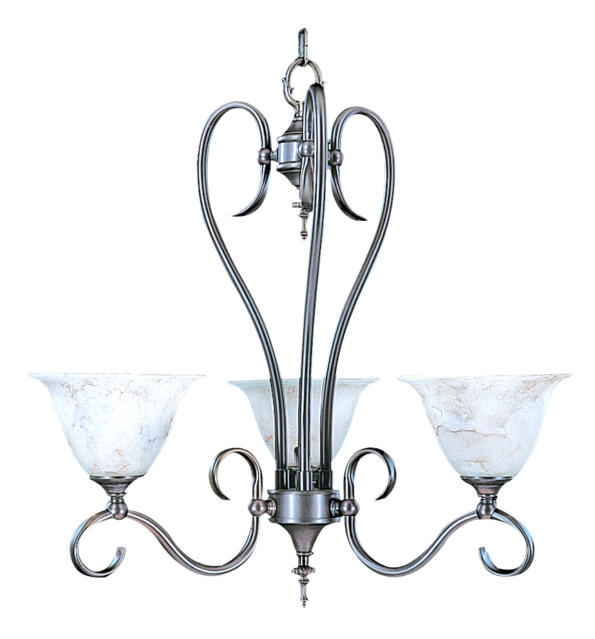 Three Light Chandelier from the Black Forest Collection