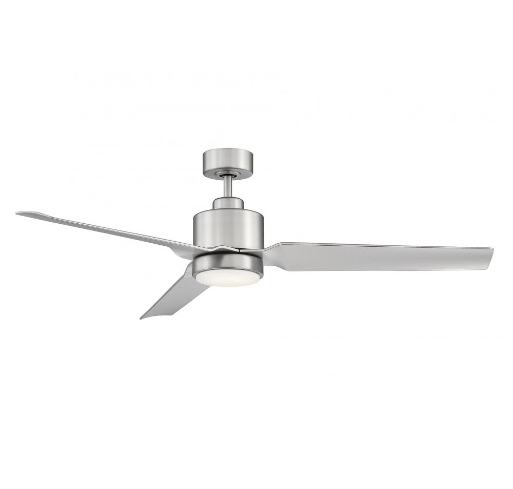 52" LED Ceiling Fan in Brushed Nickel