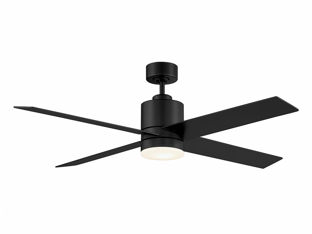 52" LED Ceiling Fan in Matte Black