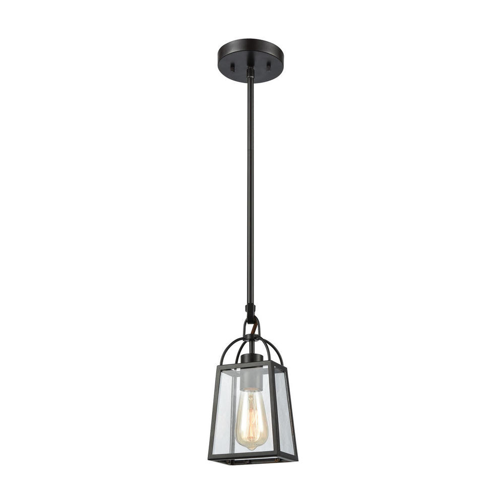 Barnside 1 Light Mini Pendant In Oil Rubbed Bronze With