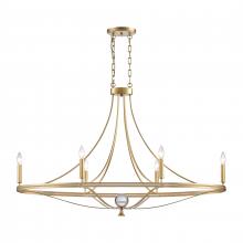 ELK Home 69486/6 - Noura 46.5'' Wide 6-Light Linear Chandelier - Champagne Gold